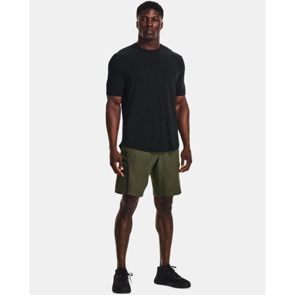 Under Armour Men's Sportstyle Elite Activewear Stretchy Cargo Shorts in Olive - Picture 7 of 7